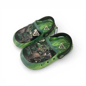 Size 11/12 Monster Jam Grave Digger Toddler Boys Slip-On Clog Sandals